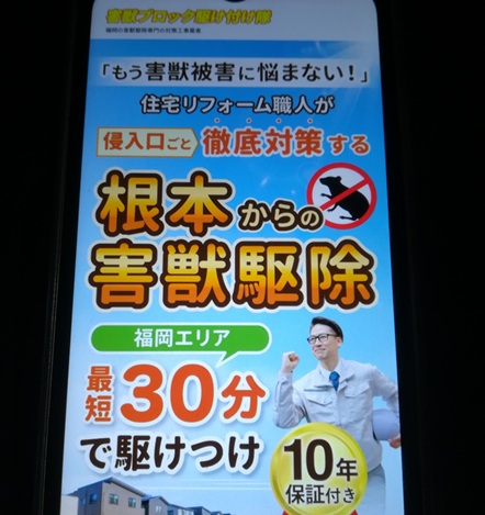 3位：害獣ブロック駆け付け隊｜24時間緊急対応